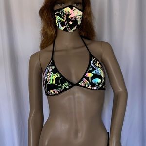 Mushroom Rainbow and Reflective triangle top